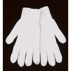 - Work Gloves, Heavy Weight String Knit, Synthetic White Polyester and Cotton Blend, Large, 12 Pack