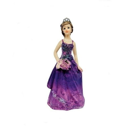 Purple Girl Figurine Cake Topper Or Gift Mis Quince Sweet 16