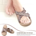 thumbnail image 3 of FENGGUIQU 1Par Zapatillas Casuales Beige Para Mujer Hechas Con Material Premium Imitación Paja Y Resistente, 3 of 6