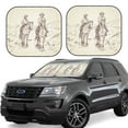 thumbnail image 1 of Easygdp Cowboys Riding Horses In Desert for 2 PCS Foldable Car Sun Shade Front Windshield Sun Protection Cover for Car, SUV, Truck-Large, 1 of 6