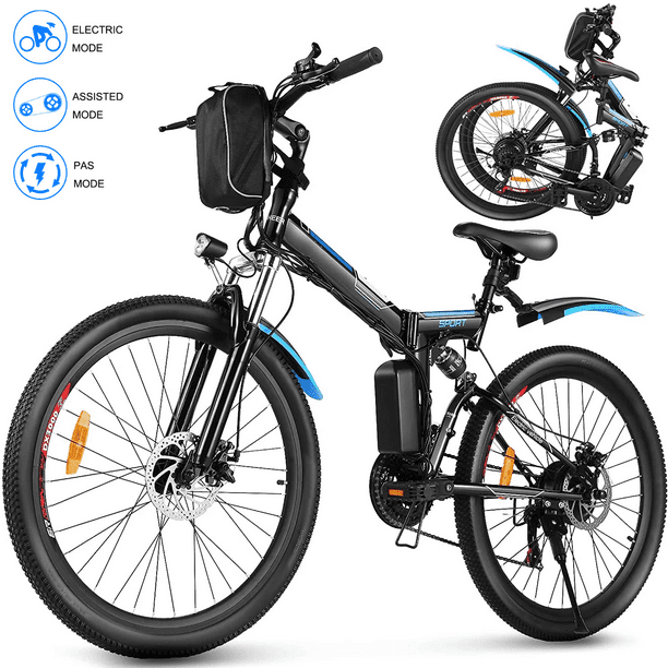 drum Warrior Breaking news Ayner 26'' Electric Bike Folding Electric Mountain Bicycle, Shimano 21  Speed Gears, 36V/8Ah Lithium-Ion Battery Fast Charge, Commuter Adult Ebike  with Dual Disc Brakes | Black - Walmart.com