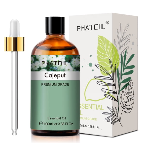 3.38 Fl Oz Cajeput Essential Oils for Hair, Skin, Diffuser, Aromatherapy, DIY Soap Making Scent