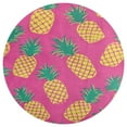 thumbnail image 3 of Lunarable Pineapple Washable Round Rug -Circle Area Rugs for Nursery Bedroom, Vintage Non Slip Non Shedding Low Pile Carpet for Living Room Coffee Table Entryway, 3 of 6