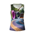 thumbnail image 4 of Lsque Colorful Tire Tunnel Park Printed Workout Tank Tops for Women, Athletic Sports Tank Tops, Compression Sleeveless Dry Fit Shirts,Sleeveless Yoga Shirt-Large, 4 of 9