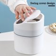 thumbnail image 1 of Waste Bin with Lid Kitchen Debris Storage Bucket Office Desk Waste Can Mini Garbage Bin Desktop Trash Can, 1 of 10