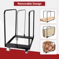 thumbnail image 2 of Drywall Cart, 1500 LBS Panel Dolly Cart, Heavy Duty Flatbed Dolly Carts with Wheels, Utility Tool Cart for Handling Wall Panel, Sheetrock, Lumber, for Garage, Home, Warehouse, 2 of 7