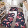 thumbnail image 2 of Pioneer Flower Floral Print Pattern Kitchen Rugs Sets Of 3,Kitchen Runner Rugs Non Skid Washable,Decorative Kitchen Floor Mats for Kitchen,Sink,Laundry,17"x30"+ 17"x47" + 17"x59", 2 of 6