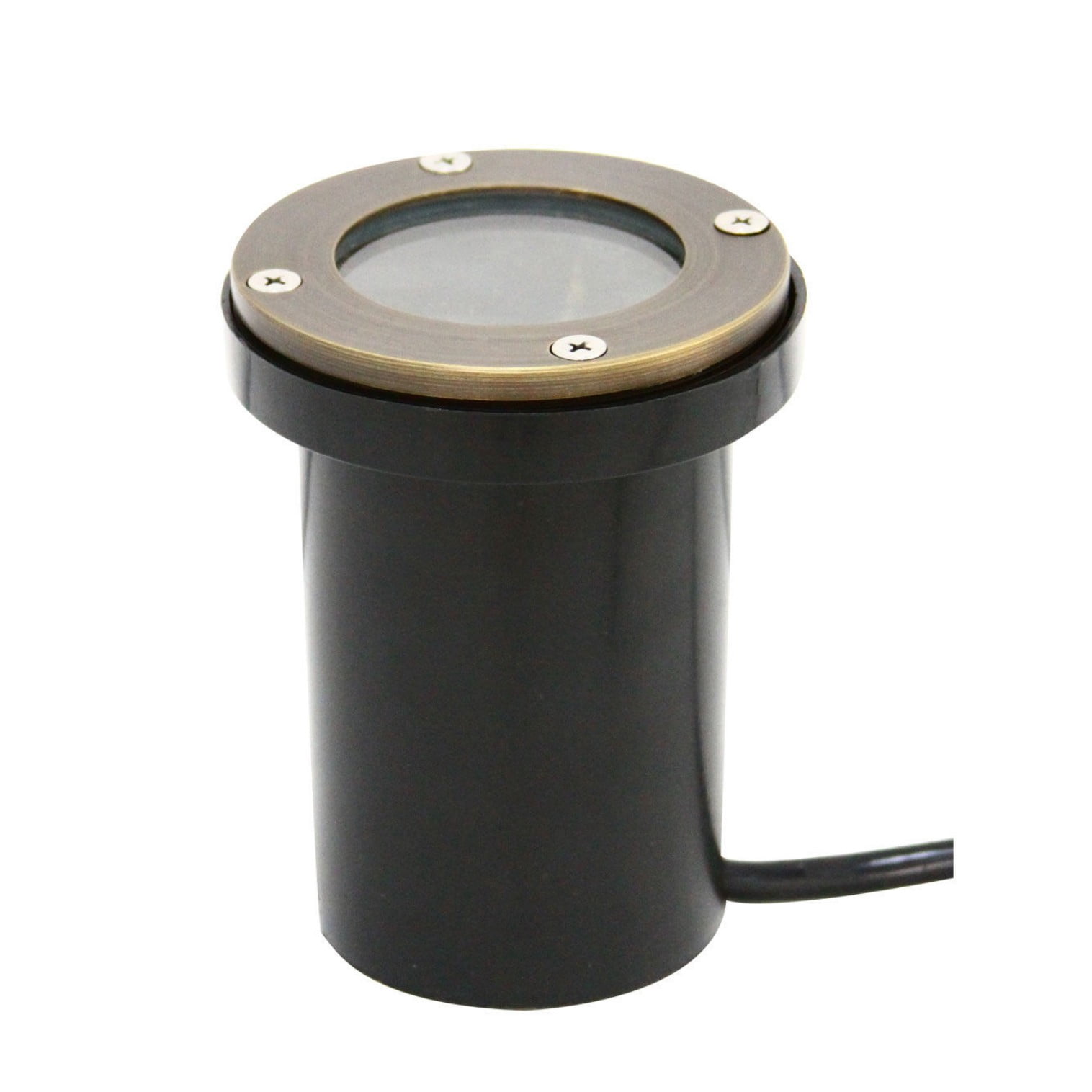 LNC 5.1" LED Inground Light, Antique Brass Finish，Waterproof, for Pool and Driveway