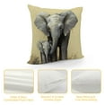 thumbnail image 4 of Chilfamy Elephant Baby Elephant Grass Pillow Covers for Couch Sofa Indoor Outdoor Pillow Case Pillowcase Aesthetic Decorative 1PC 22x22in, 4 of 5