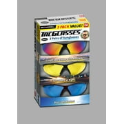TacGlasses Polarized Sunglasses Day Night HD Sunglasses for Clear Vision Blue Light Blocker Glasses 3Pcs as Seen on TV