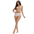 thumbnail image 5 of Unique Bargains High Wasited Lace Full Coverage Panties XL White, 5 of 6