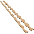 thumbnail image 6 of Ekena Millwork 47"H x 1/4"T Casablanca Adjustable Wood Decorative Slat Wall Panel Kit, Maple (contains 30 Slats + 1 Straight Edge Starter Slat), 6 of 16
