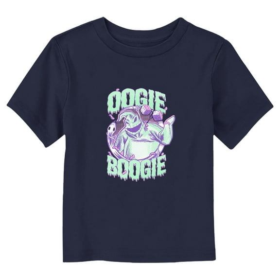 Toddler's The Nightmare Before Christmas Slimy Oogie Boogie Portrait  Graphic Tee Navy Blue 2T