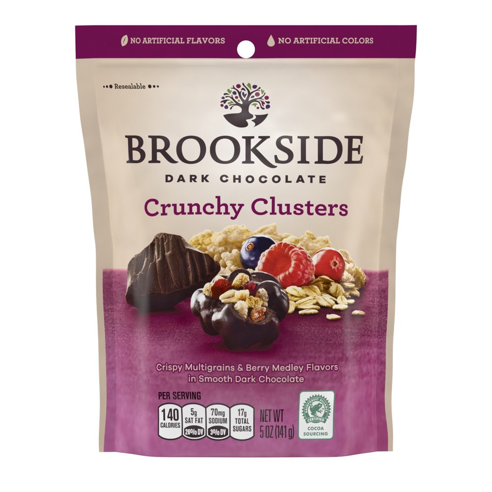 BROOKSIDE Dark Chocolate Crunchy Clusters, Berry Medley, 5 Ounce (Pack