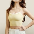 thumbnail image 3 of Mrat Clearance Running Sports Bras for Women U-shaped Cross Back Bras with Support Strapless Bras Push up Support and Lift Breasts Seamless Suspender Bra Yellow_U L, 3 of 3