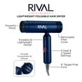 thumbnail image 2 of StyleCraft Rival Foldable Hair Dryer Professional Salon Hair Dryer with Powerful Motor 3 Heat and 2 Speed Settings Travel Friendly Compact, 2 of 4