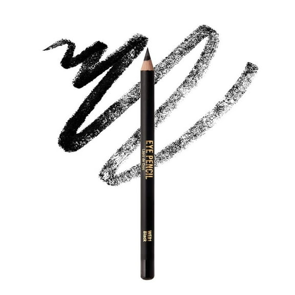 KISS NEW YORK Professional Slim Eye Pencil, Creamy Soft Eye Liner, Smooth Long-Lasting Rich Eyeline Color, Natural Eye Makeup, Water-Resistant (Black)