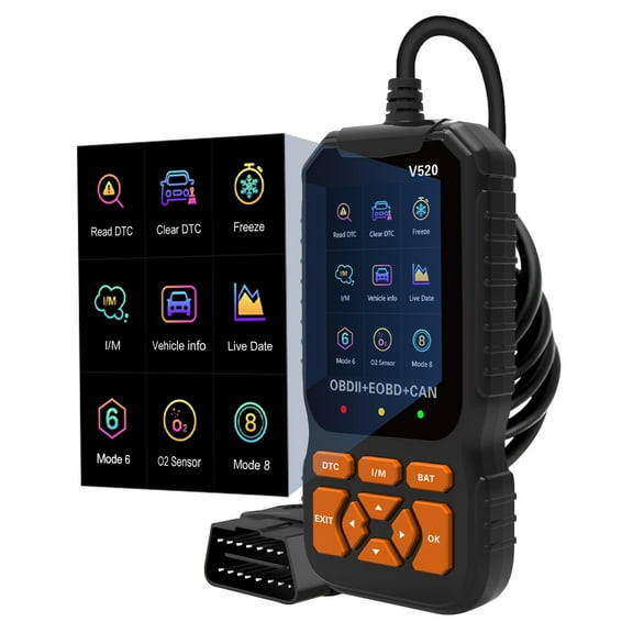 OBD2 Scanner Diagnostic Tool by MMOBIEL – Check Engine Car Code Reader with Reset, I/M Readiness, Mode 6 & 8 and More Car OBDII/EOBD Diagnostic Scan Tool for All Vehicles That Comply OBD2 Protocol