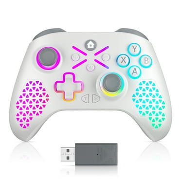 Bonadget Wireless Xbox Controller with RGB Adjustment, Compatible with Xbox One S/X, Xbox Series S/X Gaming Gamepad, Remote Joypad with 2.4G Wireless Adapter, Rechargeable Battery