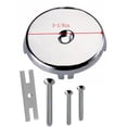 thumbnail image 3 of BUYISI Single Hole Bathtub Drain Overflow Panel With 3 Screws Drain Overflow Panel Silver, 3 of 5