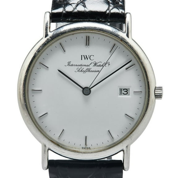 Pre-Owned IWC Schaffhausen Portofino Men's Watch IW333106 with White Dial and... (Good)
