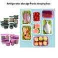 thumbnail image 3 of 17pcs/set Refrigerator Food Container Plastic Microwave Food Storage Box Kitchen Lunch Organizer Kitchen Assosseries Dropping Red, 3 of 9