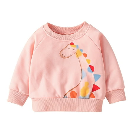 

LOVEBAY Infant Baby Girl Clothes Baby Girl Crewneck Sweatshirt Long Sleeve Pullover Sweatshirt Top Shirts