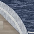 thumbnail image 4 of Nourison Essentials Indoor/Outdoor Navy/Ivory 8' x round Area Rug, (8 Round), 4 of 9