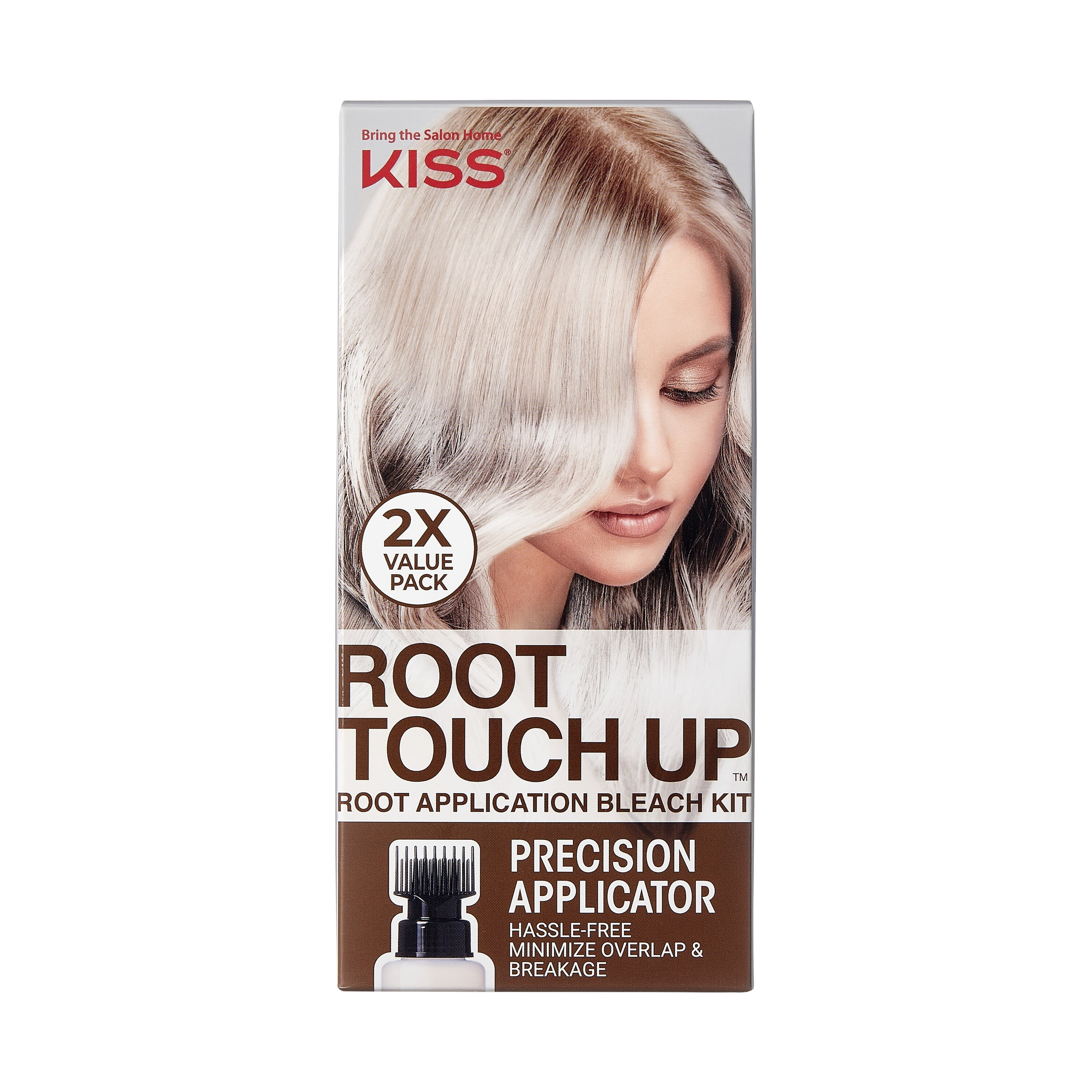 vorst Banzai droefheid KISS Root Touch Up Complete Bleach Applicator Kit, Net Wt. 2.82 oz., 8.10  fl. oz. - Walmart.com