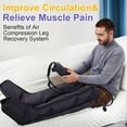 thumbnail image 4 of Air Compression Leg Massager Recovery System for Muscle Recovery and Improved Circulation, 4 of 9