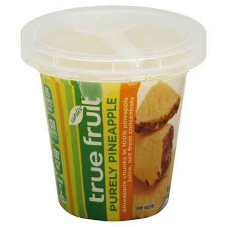 PURELY PINEAPPLE CHUNKS IN PINEAPPLE JUICE, NOT FROM CONCENTRATE