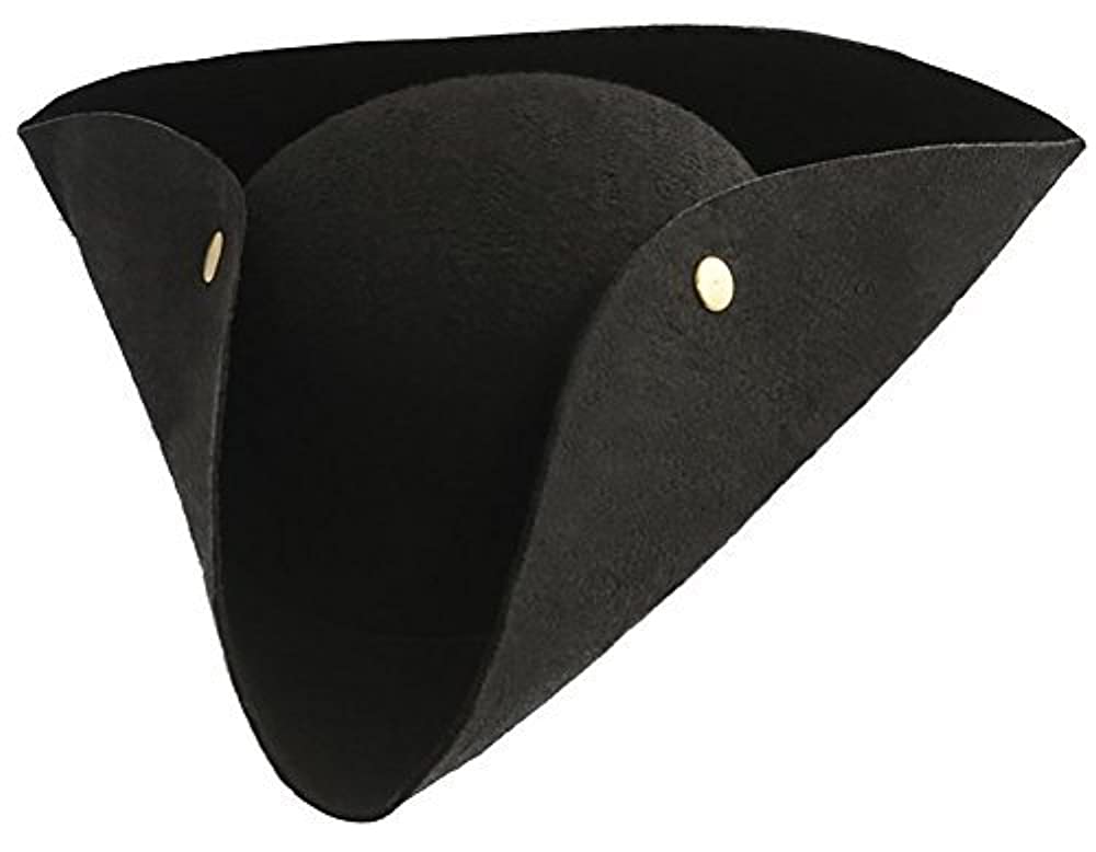 Kangaroo Deluxe Tricorn Felt Pirate Hat 