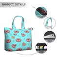 thumbnail image 5 of Colorful Donut Cy Print Weekender Bag Multipurpose Travel Tote Lightweight with Adjustable Strap Featuring Sweet Donut Dessert Designs, 5 of 5