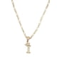 thumbnail image 2 of Cadena y dije de brillos con corona de oro laminado letra I, 2 of 8