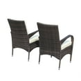 thumbnail image 7 of Outdoor Wicker Chair Set of 2, Patio Dining Chairs with Cushions, Outdoor Patio Seating for Porch, Balcony, Backyard, Poolside, 7 of 7
