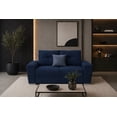 thumbnail image 3 of Sala Modular 3-2 El Bazar Store Suecia Lino nacional Azul Marino Sofá Love seat, 3 of 6