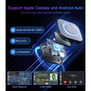Wireless CarPlay Adapter, Wireless Android Auto Adapter with Netflix/YouTube/Miracast/World TV/Stream Media for Your Car, Magic Box CarPlay Multimedia AI Box for OEM Wired Apple CarPlay Cars