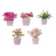 thumbnail image 5 of 5 Pieces Tabletop Artificial Flowers Desktop Ornament Faux Flower No Watering Needed for Indoor Home Office Decor, 5 of 9