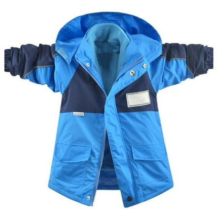 

Boys Girls Hooded Windproof Jacket Breathable Lightweight Comfortable 3-1 Coats for kids Cool Cute Fashion Warm Outerwear