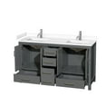 thumbnail image 5 of Wyndham Collection WCS141460DLGC2UNSMXX Sheffield 60" Free Standing Double Basin Vanity, 5 of 7