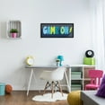 thumbnail image 5 of Stupell Industries Game On Phrase Green Yellow Lightening Bolt Typography Beauty & Fashion Painting Black Framed Art Print Wall Art, 13 x 30, 5 of 5
