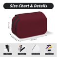 thumbnail image 5 of Hirioo Maroon for Large Grid Mesh Pencil Case with Zipper Stationery Organizer Case, 5 of 7