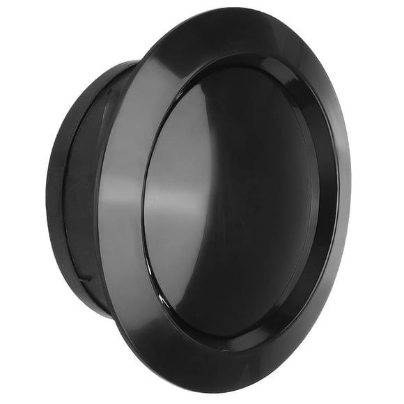 Unique Bargains 6 Inch Round Air Vent, 1Pcs ABS Adjustable Soffit Exhaust Vent Cover for Home Living Room Kitchen Office, Black