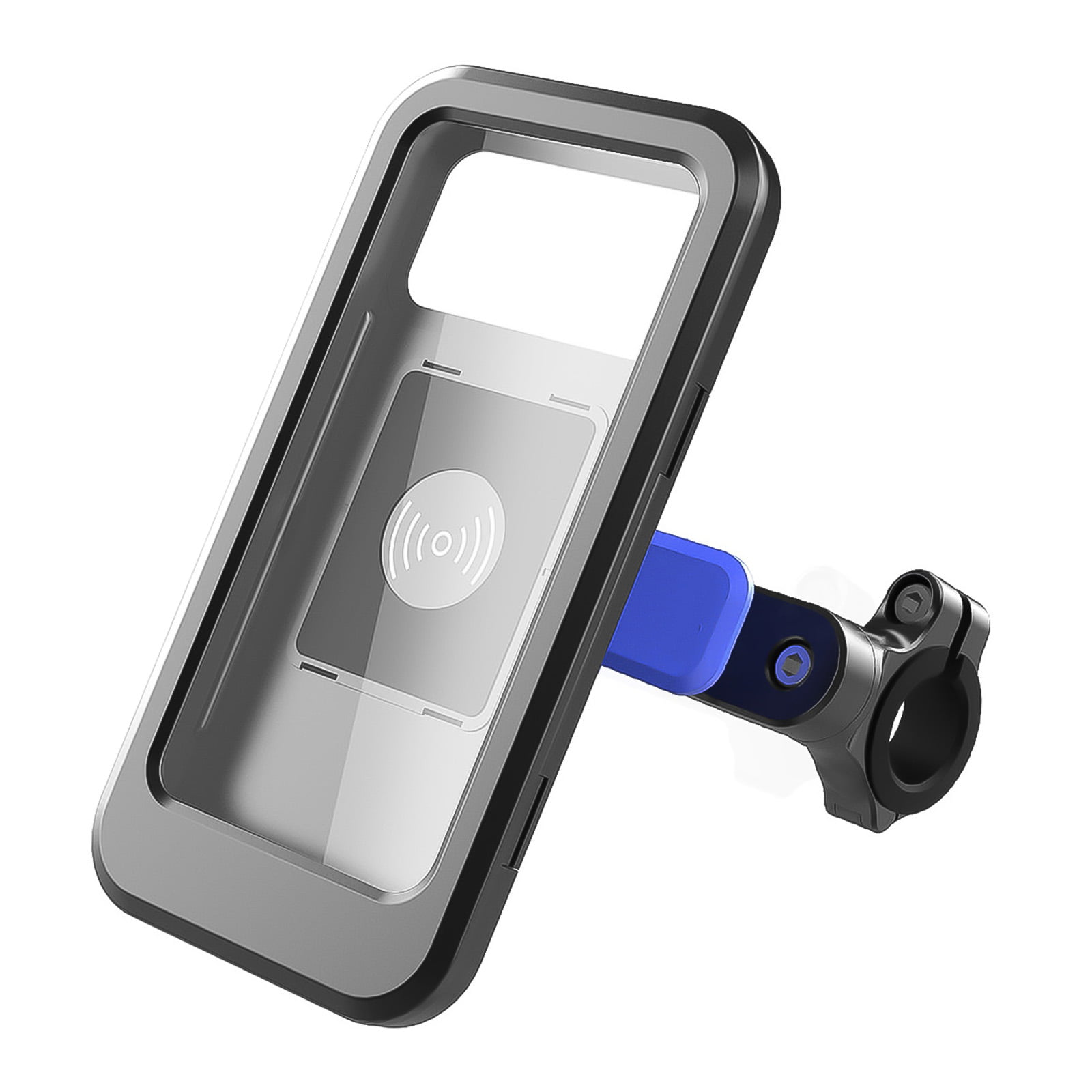 Bike Phone Mount with 15W Wireless Charger Waterproof Touchscreen Phone  Holer Case for Bicycle Motorcycle 