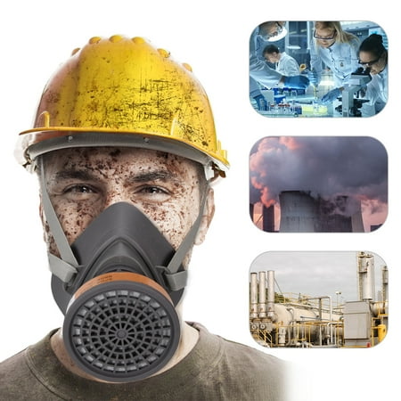 87 Type de gaz Masque complet Masque à gaz Respirateur chimique Masque à gaz  caoutchouc de haute qualité Masque de sécurité haute définition 4 Filtres à  gaz toxiques