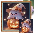 thumbnail image 1 of Hilo Algodón Bordado Punto Cruz Fantasma Halloween Con 11CT 40x40cm, 1 of 9