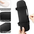 thumbnail image 2 of Almohadillas para reposabrazos de silla (paquete de 2), cómodo cojín para silla de juegos de computadora, soporte para codo extraíble y lavable, alivio de presión del antebrazo, negro, 2 of 5