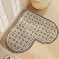 thumbnail image 6 of Clearance! Boovnll Bathroom Rugs, 24x24" Heart Shape Absorbent Soft Memory Foam Diatomite Bath Mat, Non-Slip Quickly Dry Comfortable Thicken for Bathroom, Kitchen, Floor, Pool, Bath Mats for Bathroom, 6 of 6