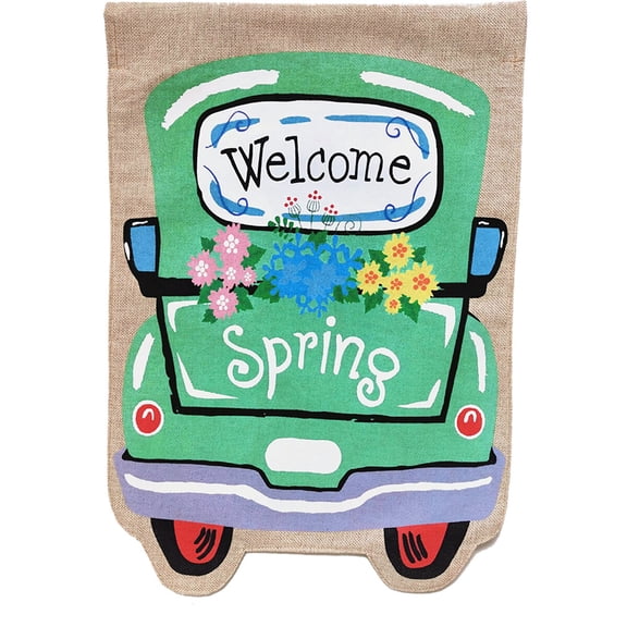 Briarwood Lane Garden Flag 12x18 For Outdoor Welcome Spring Truck Burlap For Spring Garden Flag Flags For Outside