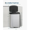 thumbnail image 3 of Royalbelle 21 Gallon Metal Trash Can with Lid, Step-On Kitchen Garbage Bin, 3 of 6